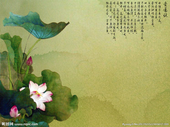 G荷花背景墙莲花