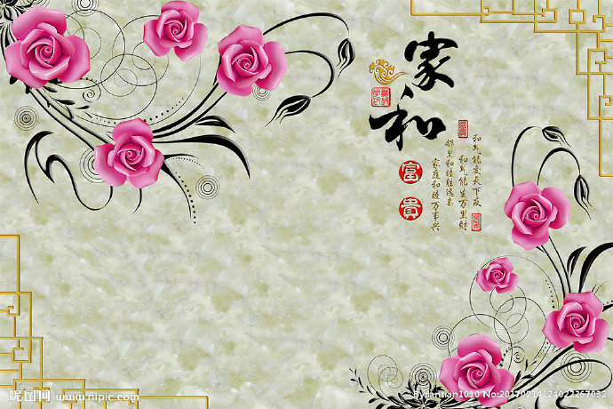 G大理石玫瑰花家