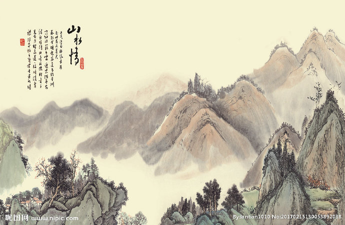 G中式山水情水墨