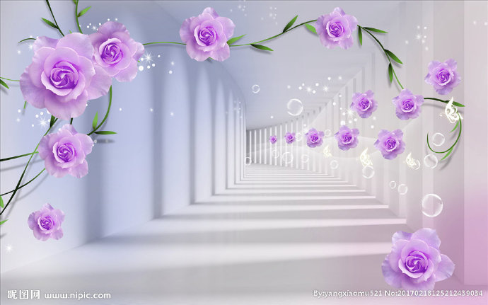 G时尚3D玫瑰花