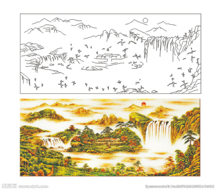 G流水生财 山水