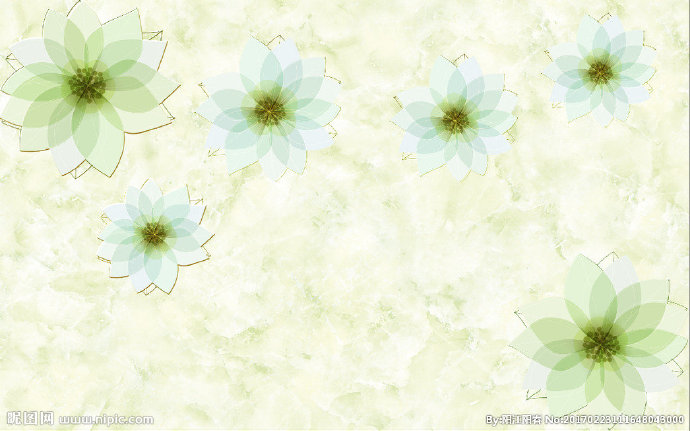 G梦幻花朵石纹背