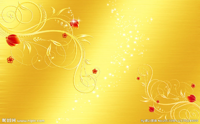 G金黄色欧式花纹