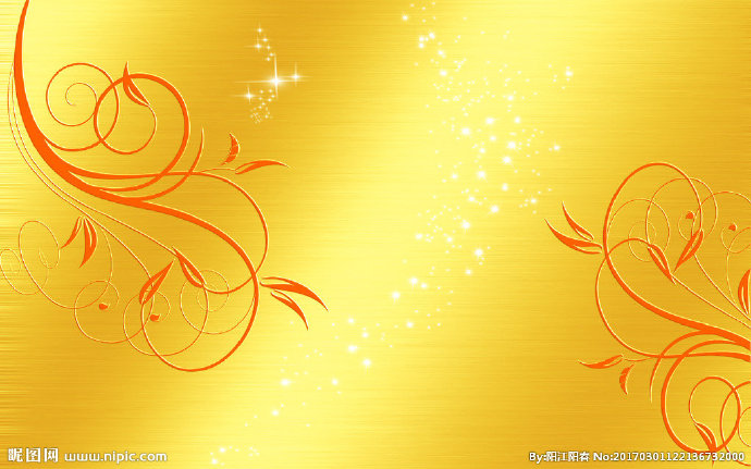 G金黄色欧式花纹
