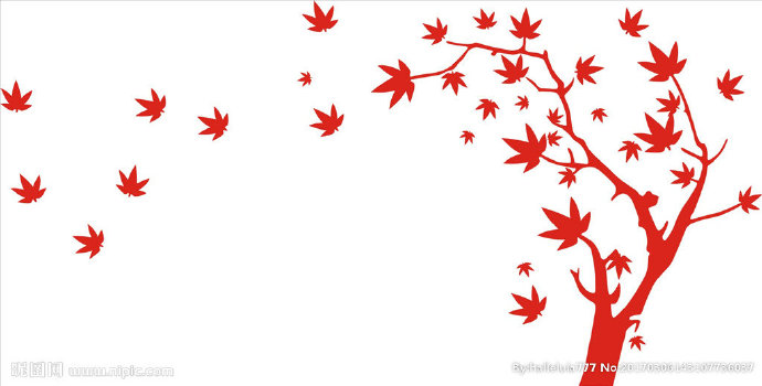 G枫叶树背景墙枫