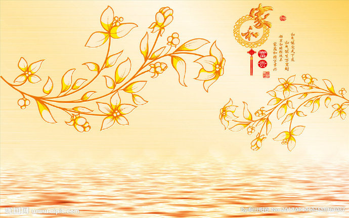 G家和手绘花朵纹
