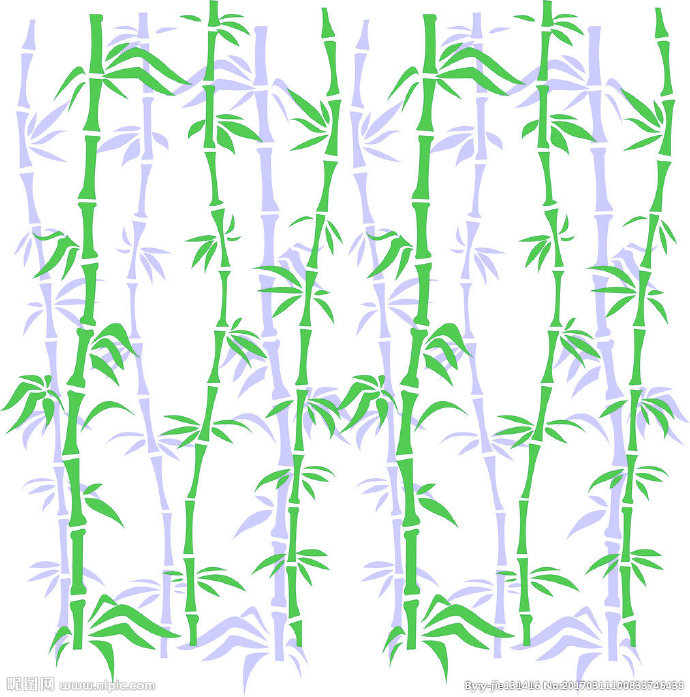 G竹子背景墙竹子
