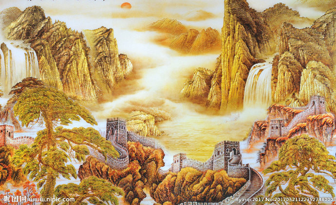 G江山如画背景墙