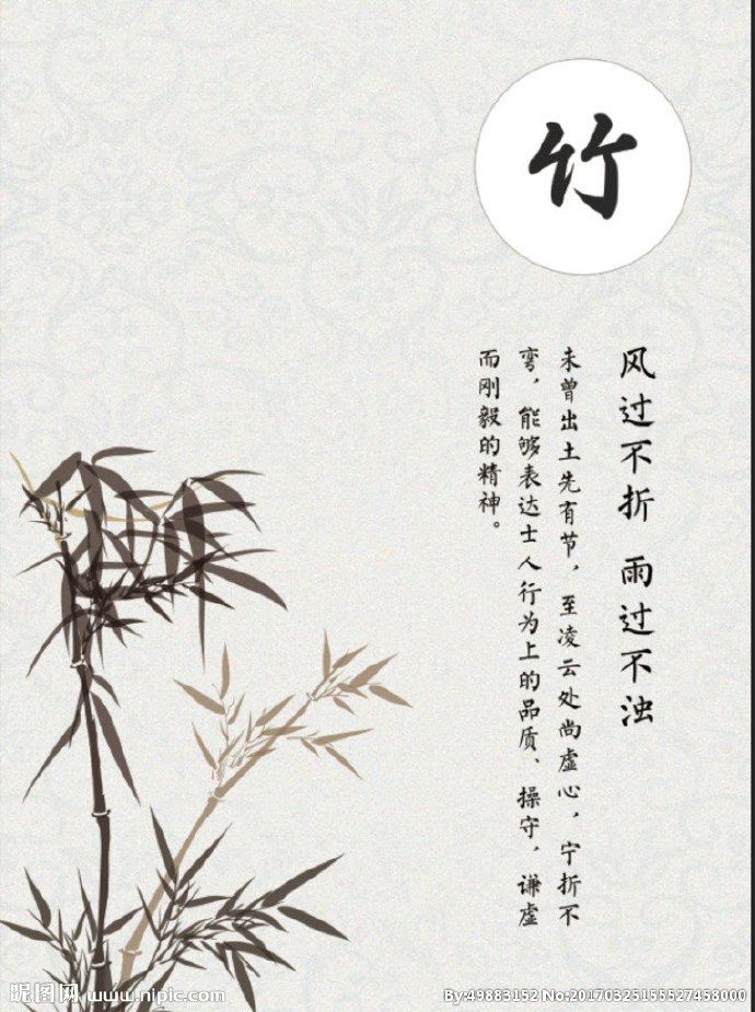 G竹文化背景墙竹
