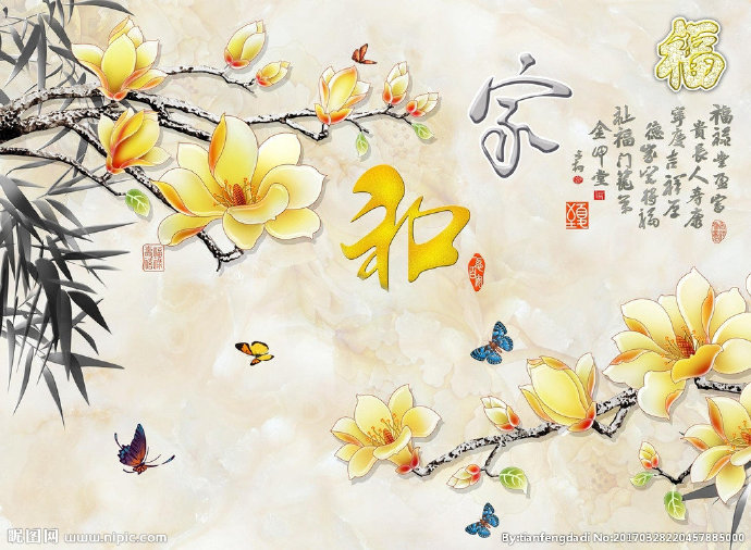 G彩雕兰花大理石