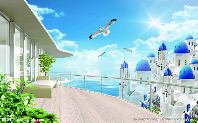 G海景城堡海鸥海