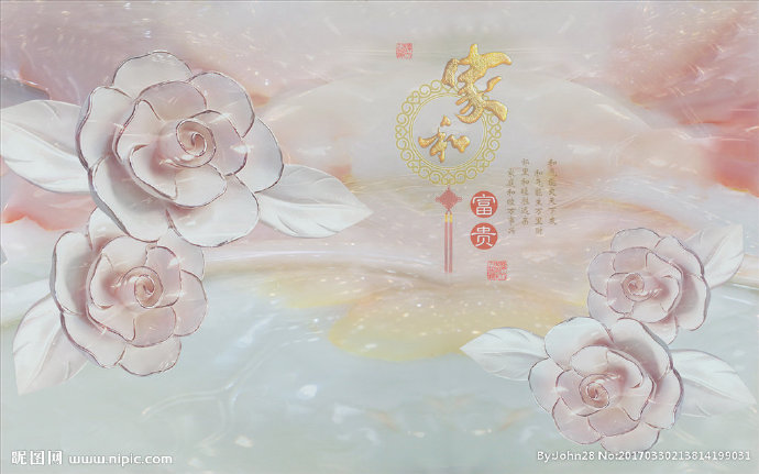 G3D玉雕背景墙