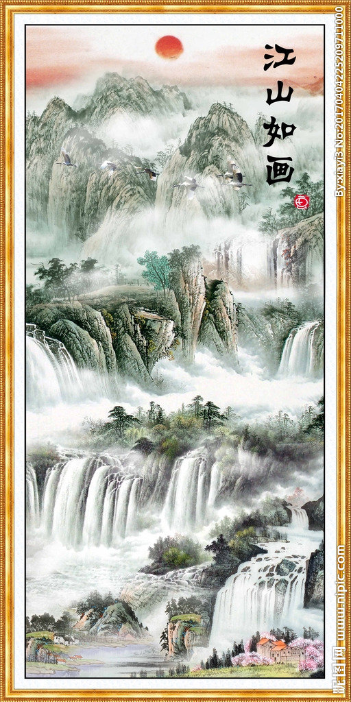G国画图片背景墙