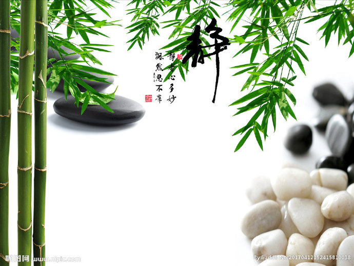 G竹子背景墙竹子