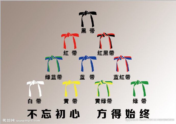 G跆拳道带墙健身