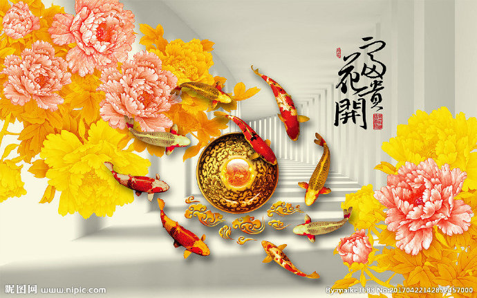 G花开富贵牡丹花