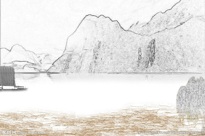 G水墨背景背景墙