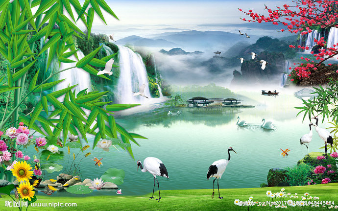 G3D山水画素材