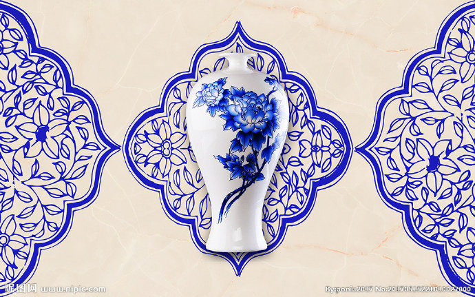 G中式复古青花瓷