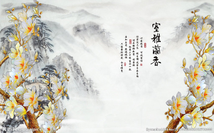 G雅室兰香中式山