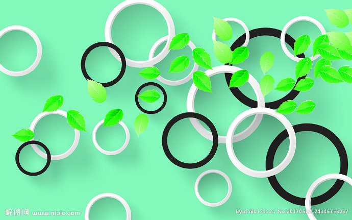 G绿色清新树叶简