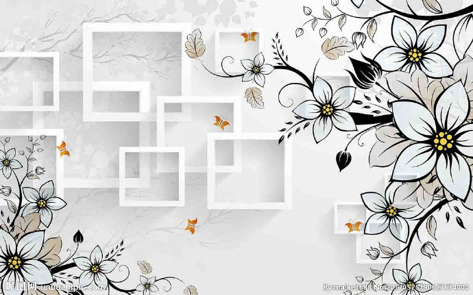 G梦幻抽象花朵时