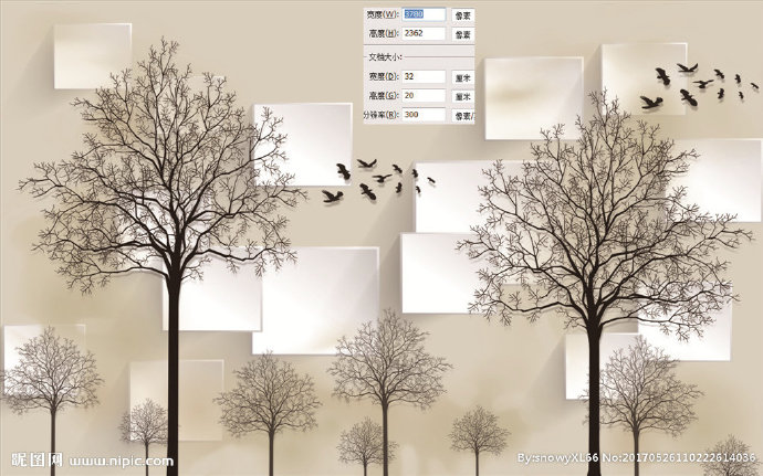 G枯树剪影背景背