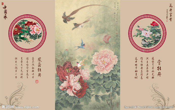 G花开富贵 背景