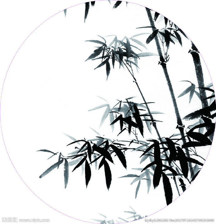 G竹子背景墙竹子