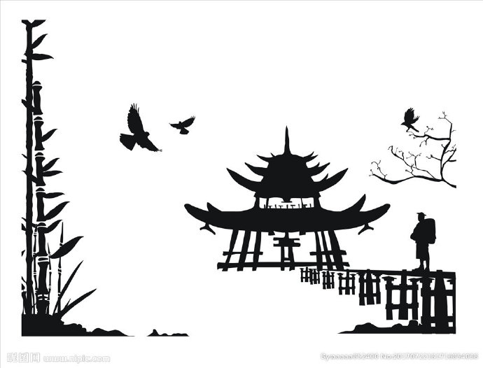G失量风景背景墙