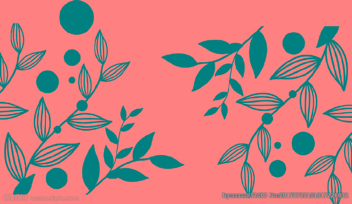 G失量树叶背景墙