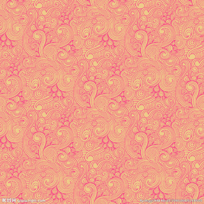 G复古旋涡图案背