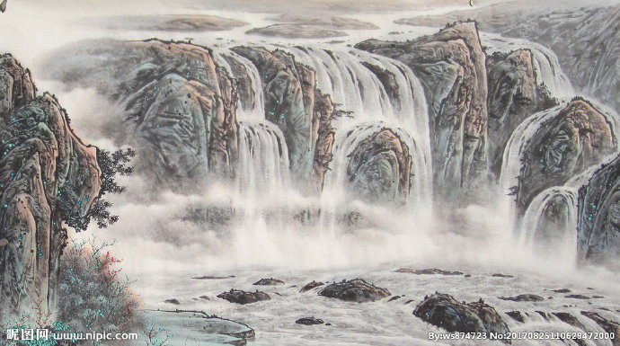 G水墨山水背景墙