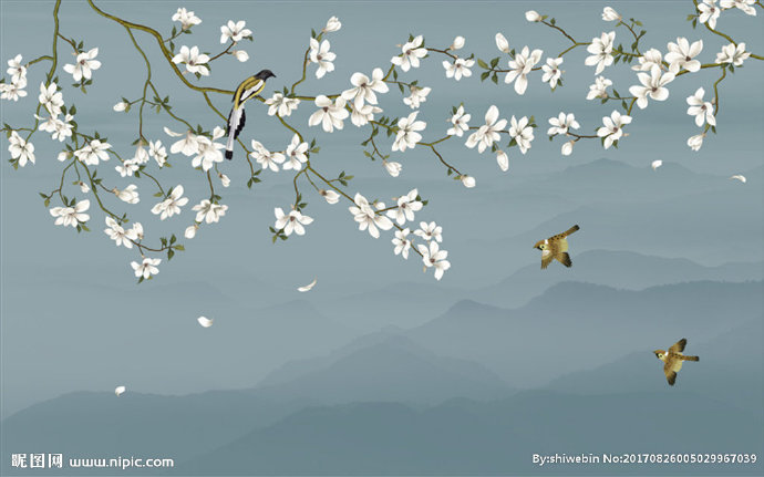 G现代中式古典花