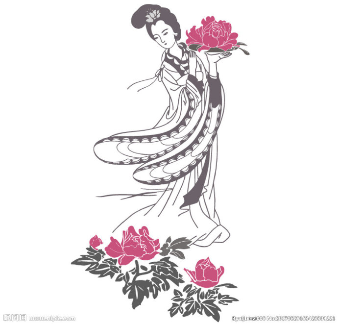 G复古仙女人物背