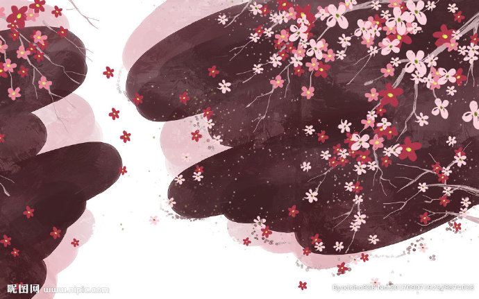 G水墨水彩花卉背