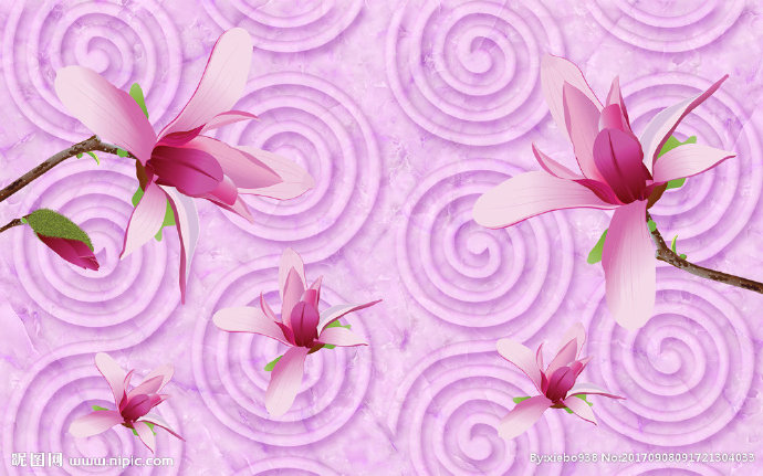 G唯美淡雅花瓣立