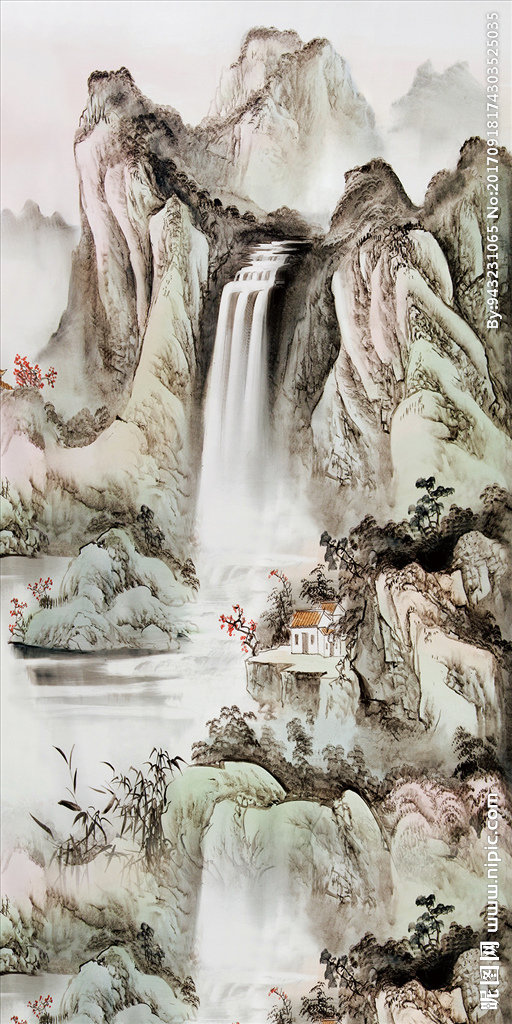 G水墨画玄关水墨