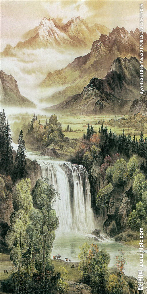 G水墨画玄关水墨