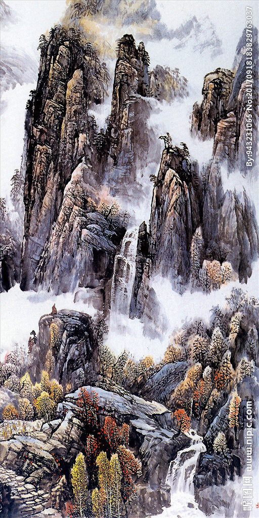 G水黑画玄关水黑