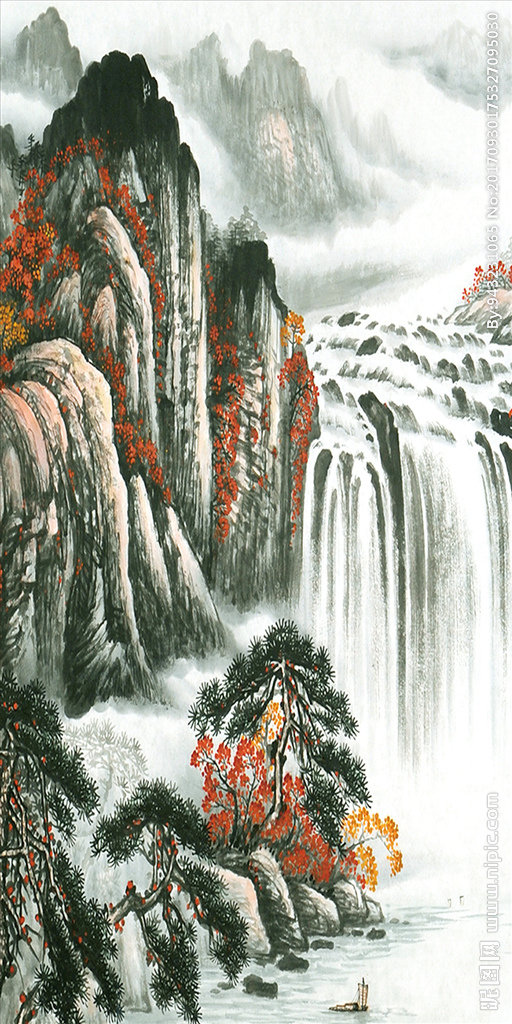 G山水画玄关山水