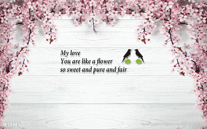 G浪漫樱花小鸟木