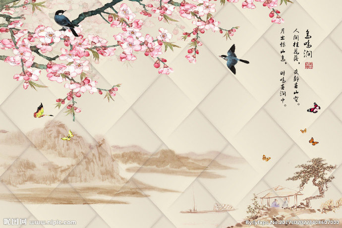 G中国风中式花鸟