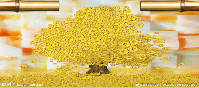G黄金树背景墙黄