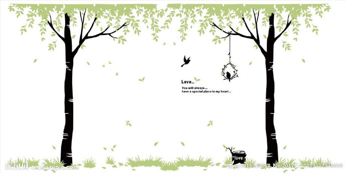 G矢量图树背景墙