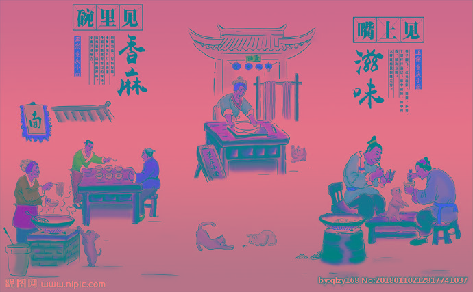 G重庆小面手绘餐