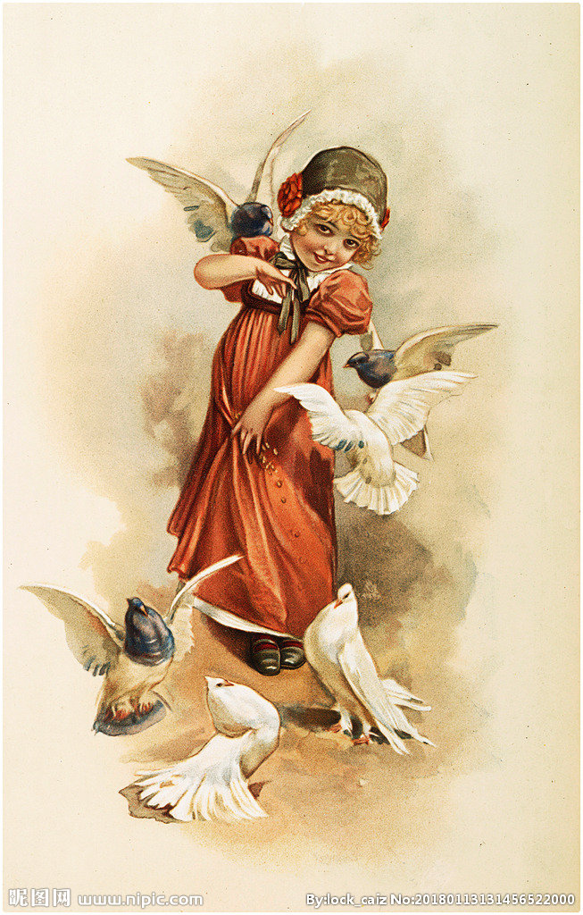 G复古人物装饰画