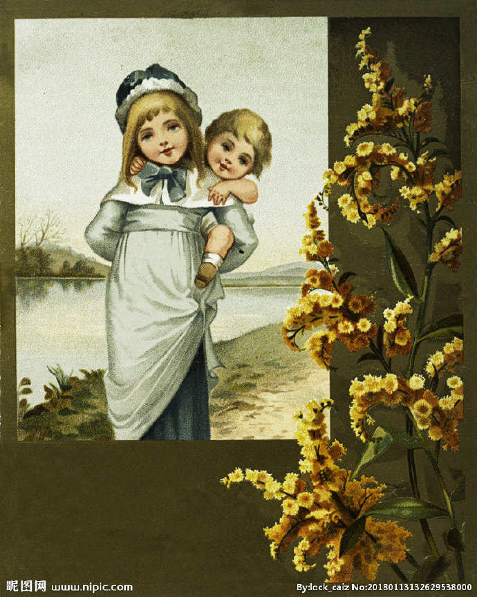 G复古人物装饰画