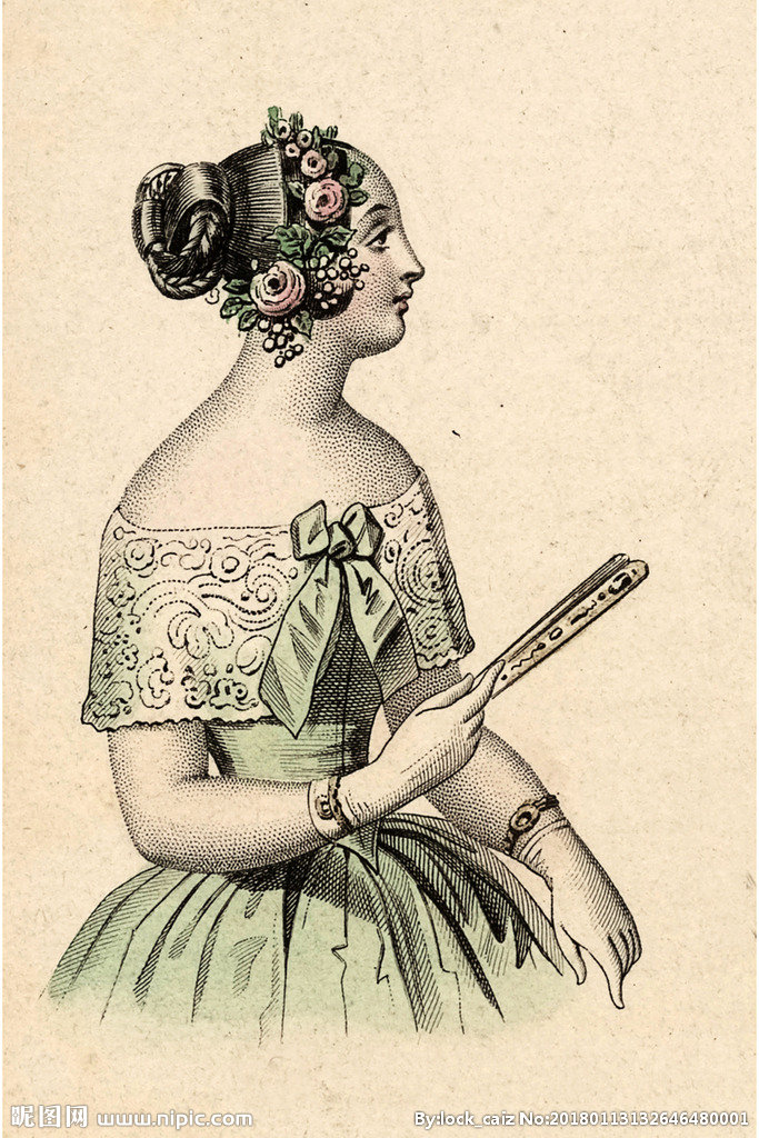 G复古人物装饰画