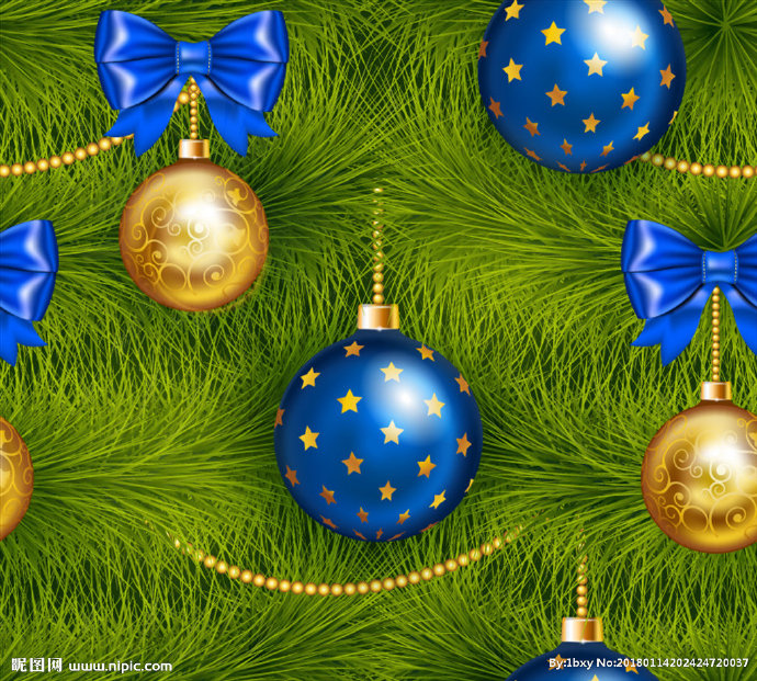 G精美松树圣诞球